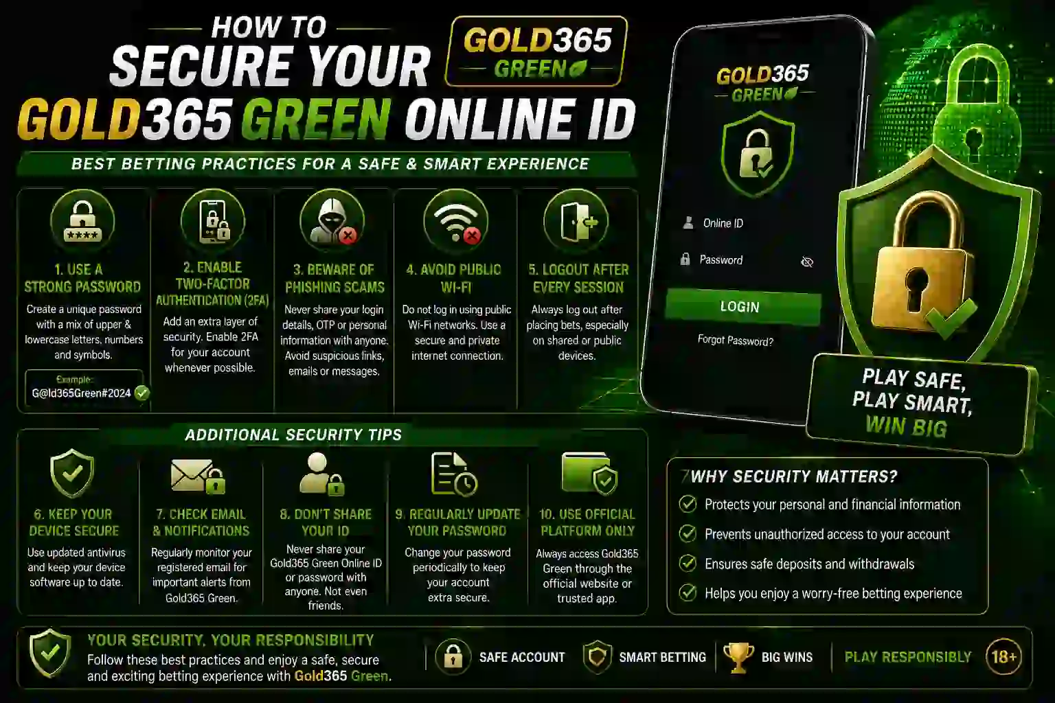gold365 green online id dashboard interface security metrics