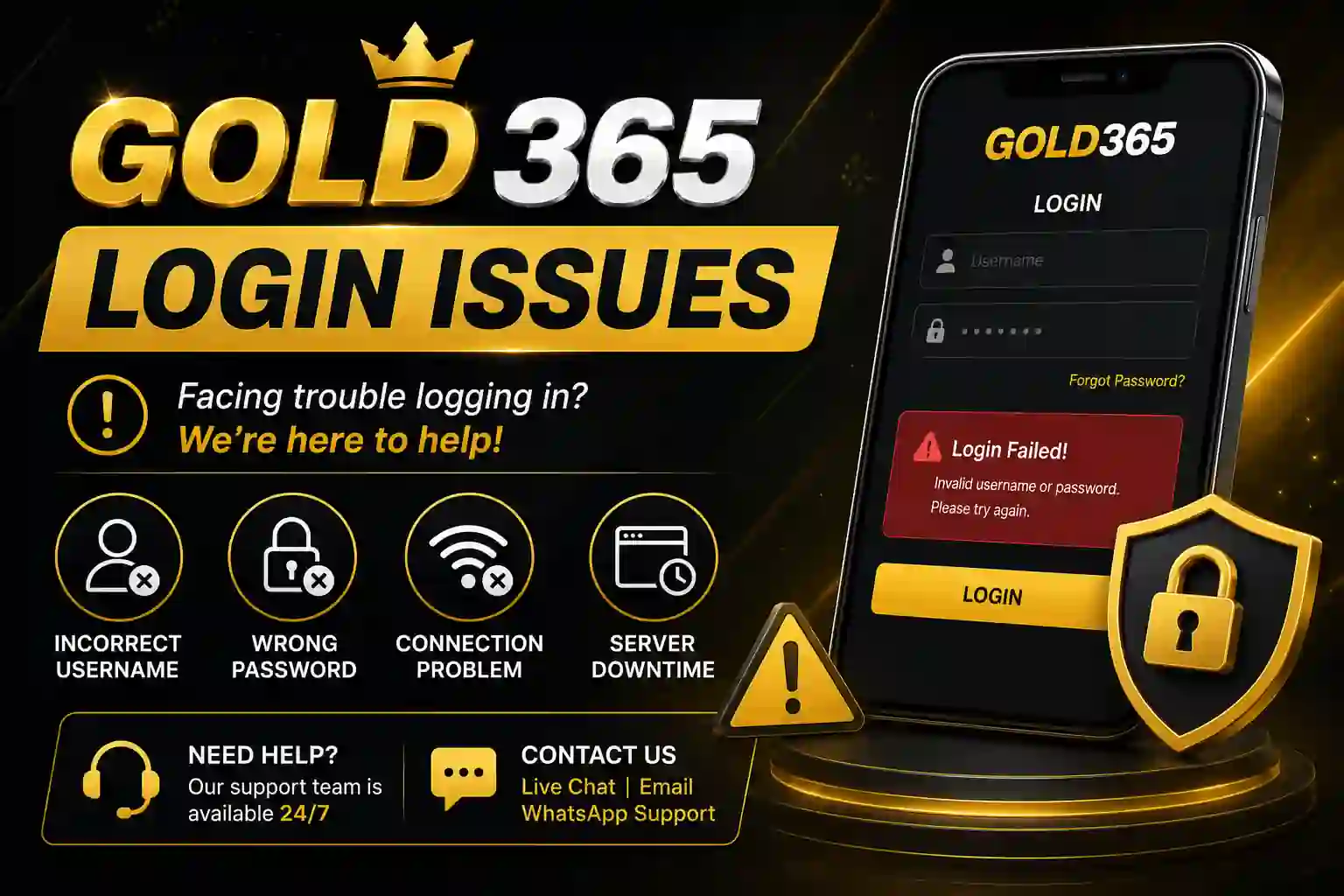 gold365 login issues