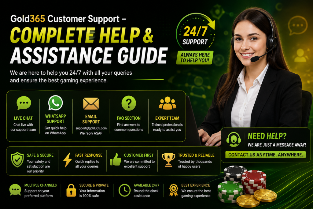Gold365 Customer Support – Complete Help & Assistance Guide